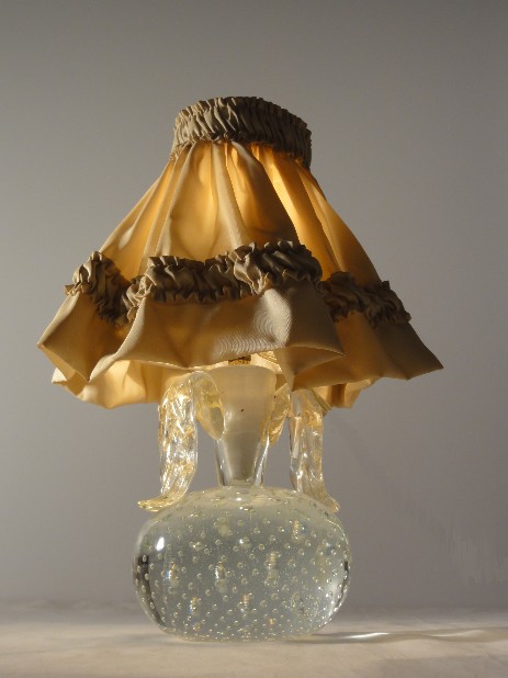 barovier & toso murano tablelamp silk