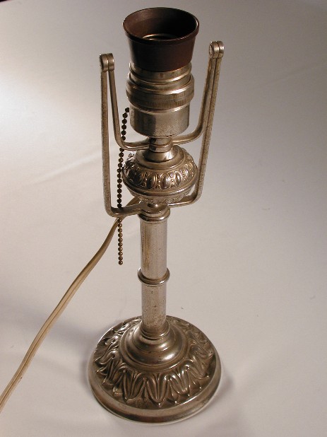 combination lamp nickel plated original 1900