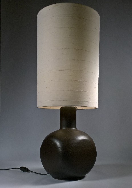 ceramics tablelamp sixties textile textile shade 