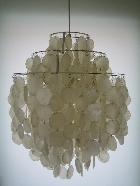 verner panton fun 1 dm shell lamp 1960