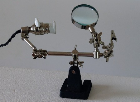  Uhrmacher Entomologen Set mit Lupe und Leuchte 1900 Jugendstil