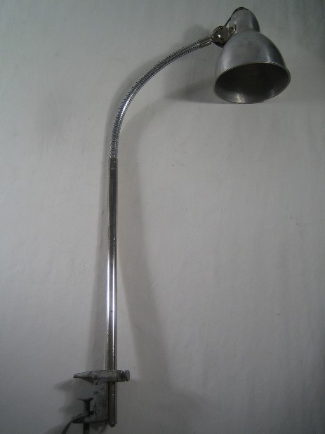 orriginal alu clamp lamp flexarm france art déco funktionalism