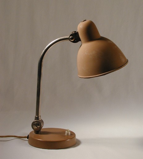 small desk lamp christian dell b.a.g.turgi swiss design nickel