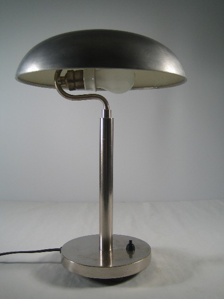full metal table lamp functionalist nickel alu 1930
