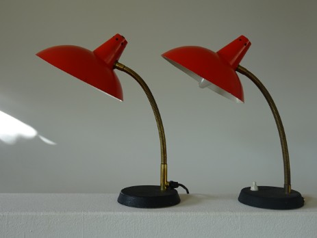typical fifties cone shade lights flexarm and broad reflector