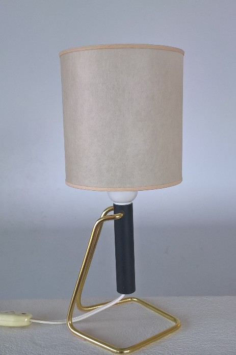 fifties 1950 schwenkbare messing tischleuchte wandlampe stil paavo tynell japanpapier 