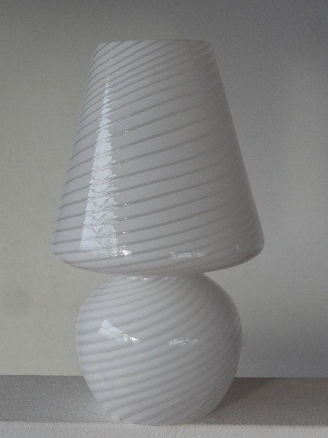 Murano Mushroom Leuchte Pilzlampe 1960 swirlglass