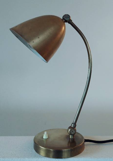 le phare lausanne messing tablelamp christian dell um 1930