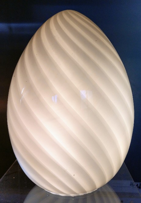 grosses murano glas ei swirlglass egg 1960