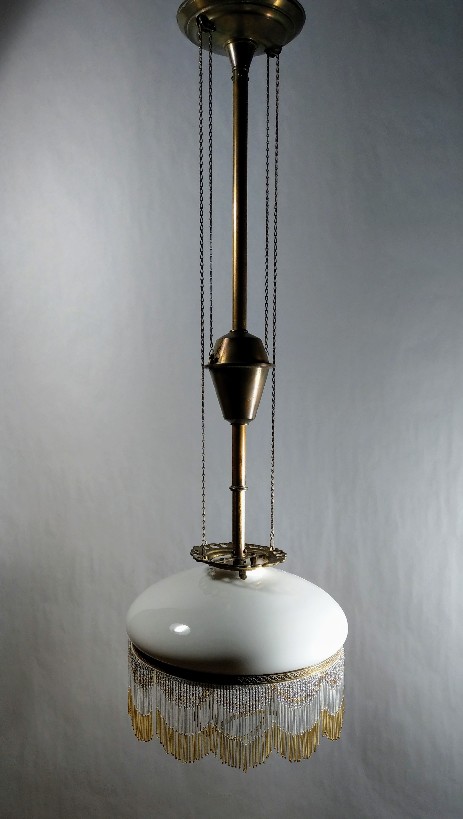 original art nouveau expanding hanging lamp 1900