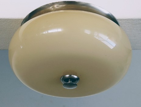 deckenleuchte bauhaus zylinderförmig 1930 nickel crème