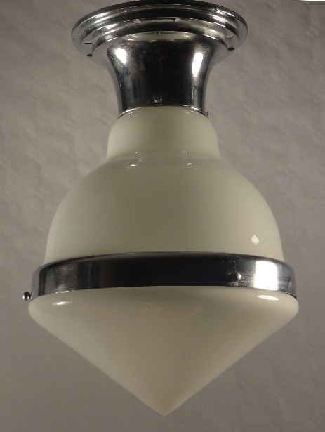 opal glass ceiling lamp style behrens aeg white original vintage lamp