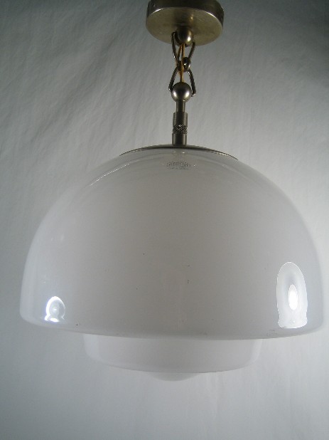 large regent hanginglamp stepped opal glass 1930