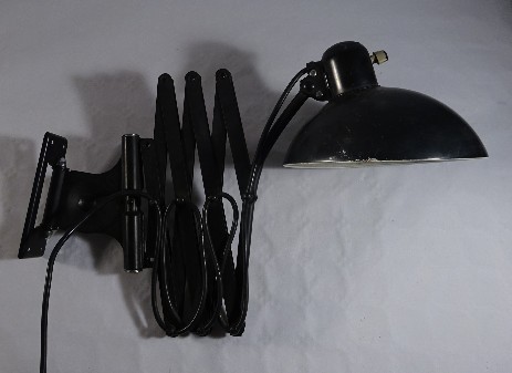 big dell bauhaus ideell scissor lamp 1935