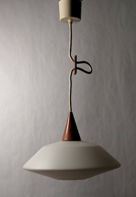 lisa johansson-pape opalglas ceiling lamp 1955