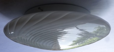 very big murano swirl glass ceiling lamp or applique 
