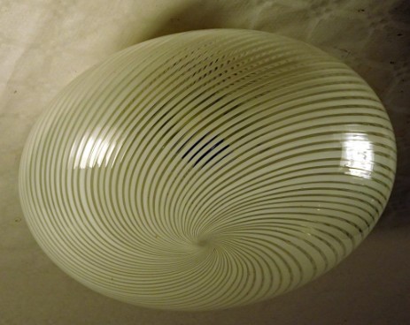Murano Spiralglas Deckenleuchte 1960/1070 swirlglass