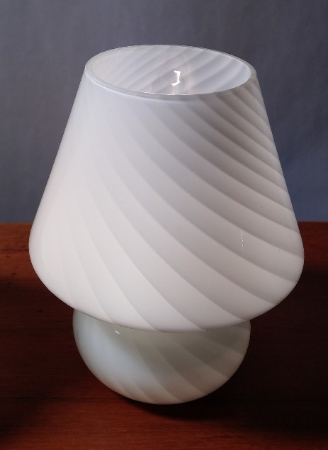  murano mushroom swirlglass lamps sixties