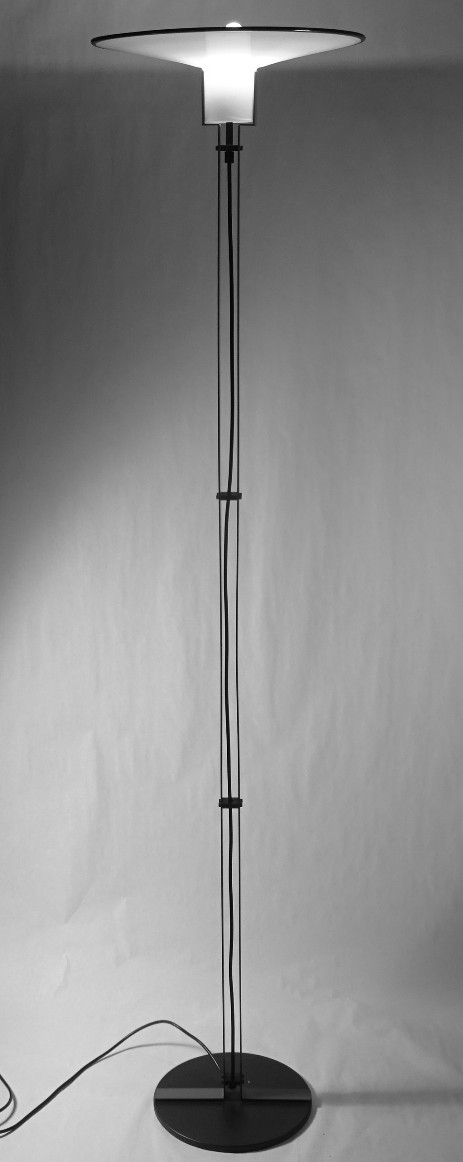 VeArt Murano floor lamp Artemide um 1975 metall muranoglass