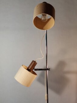 Temde Doppelspot Stehleuchte 1960 sixties lamp Temde Doppelspot Stehleuchte 1960 sixties lamp